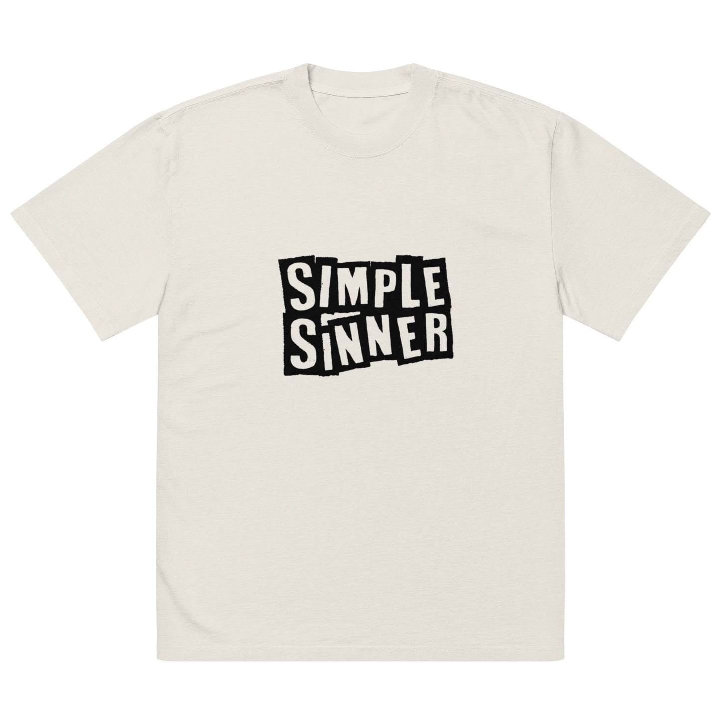 Simple Sinner Oversized faded t-shirt